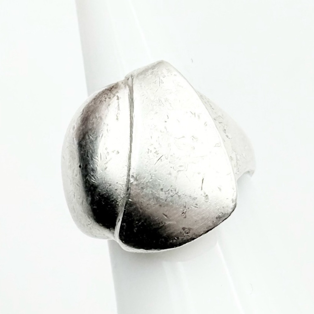 Lapponia Sterling Silver Modernist Ring - K8 Finland Vintage 1987